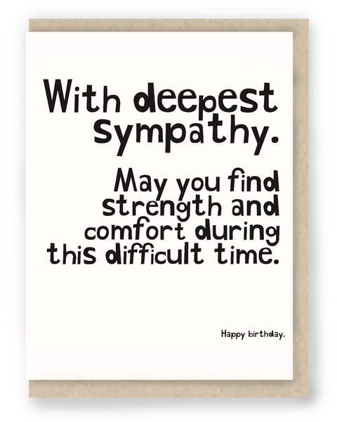 5102:  With deepest sympathy