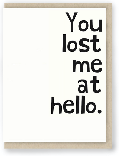143 - YOU LOST ME
