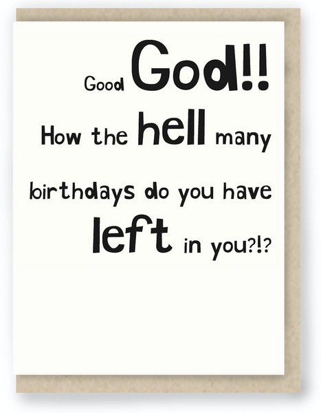 515 - HOW IN THE HELL MANY BDAYS
